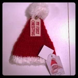 Mud Pie My First Christmas Hat Newborn NWT